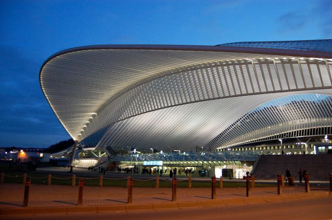 The credits of the film suggests that most of the structures on Xandar draws inspiration from the works of renowned Valencia based Spanish architect Santiago Calatrava -Liege Station,Belgium